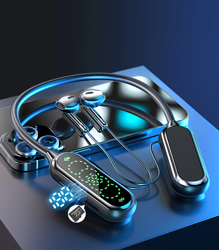 Neckband Bluetooth headphones
